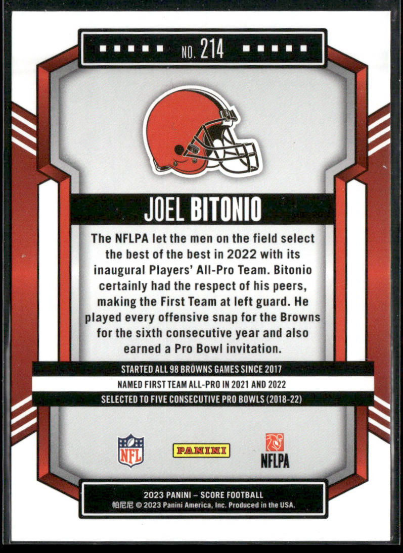 Joel Bitonio 2023 Score #214 Cleveland Browns