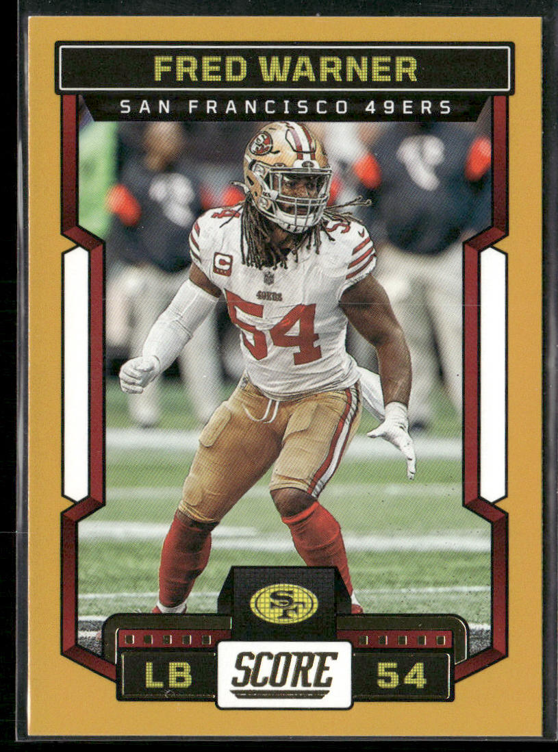 Fred Warner 2023 Score Gold #174 San Francisco 49ers