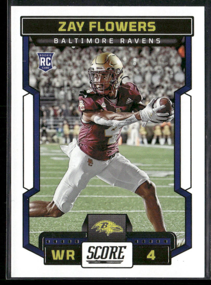 Zay Flowers 2023 Score #351 RC Baltimore Ravens
