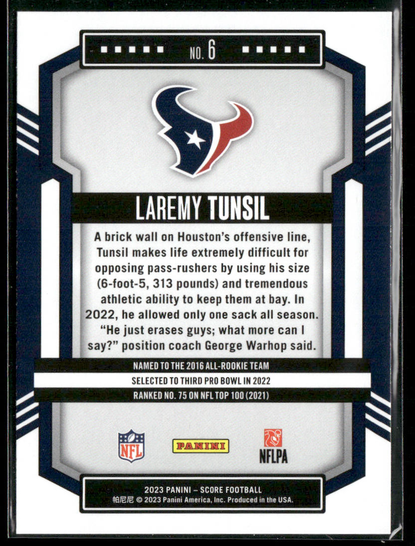 Laremy Tunsil 2023 Score #6 Houston Texans