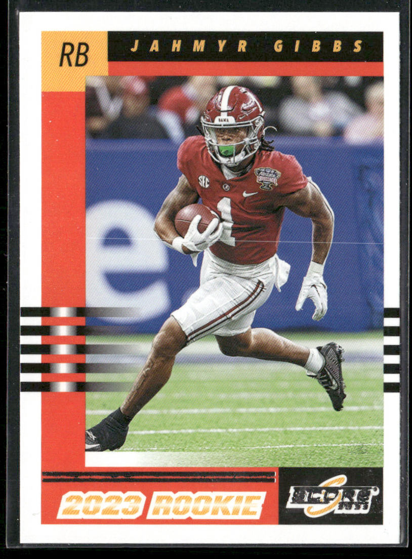 Jahmyr Gibbs 2023 Score 2003 Throwback Rookies #9 Alabama Crimson Tide