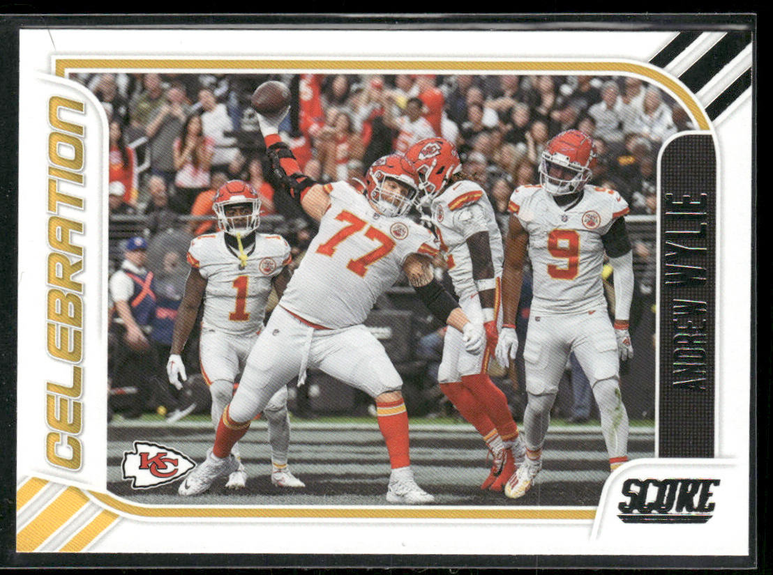 Andrew Wylie 2023 Score Celebration Orange #21 Kansas City Chiefs