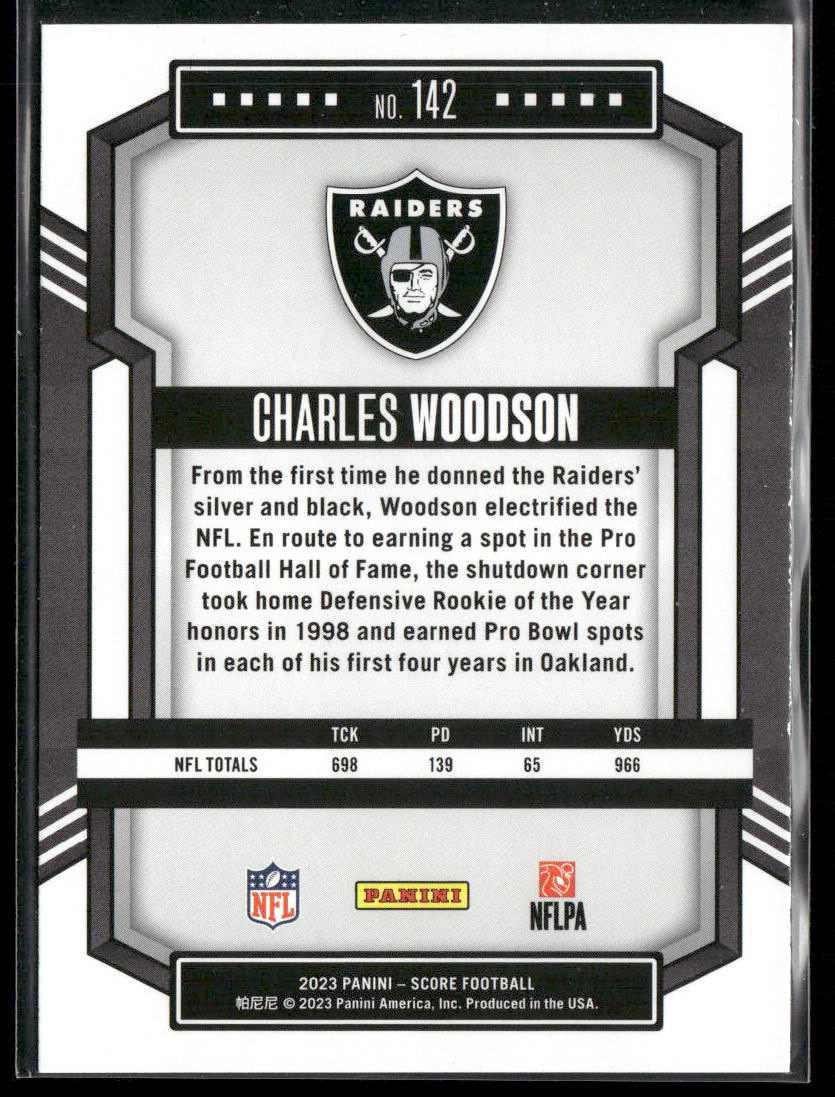 Charles Woodson 2023 Score #142 Oakland Raiders