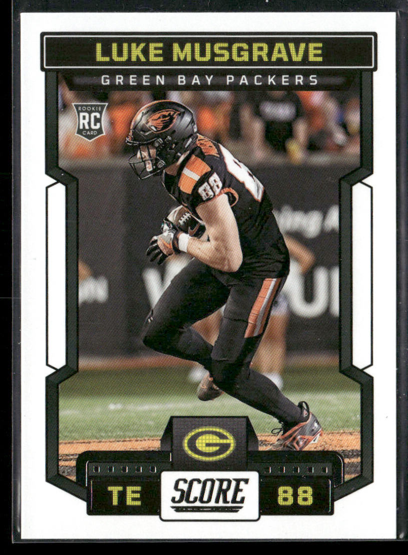 Luke Musgrave 2023 Score #340 RC Green Bay Packers