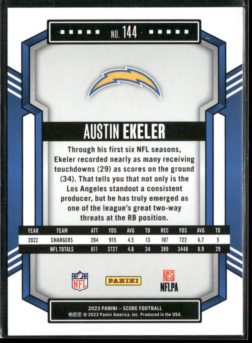 Austin Ekeler 2023 Score #144 Los Angeles Chargers