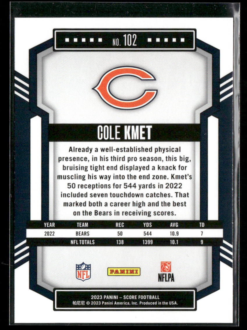 Cole Kmet 2023 Score #102 Chicago Bears