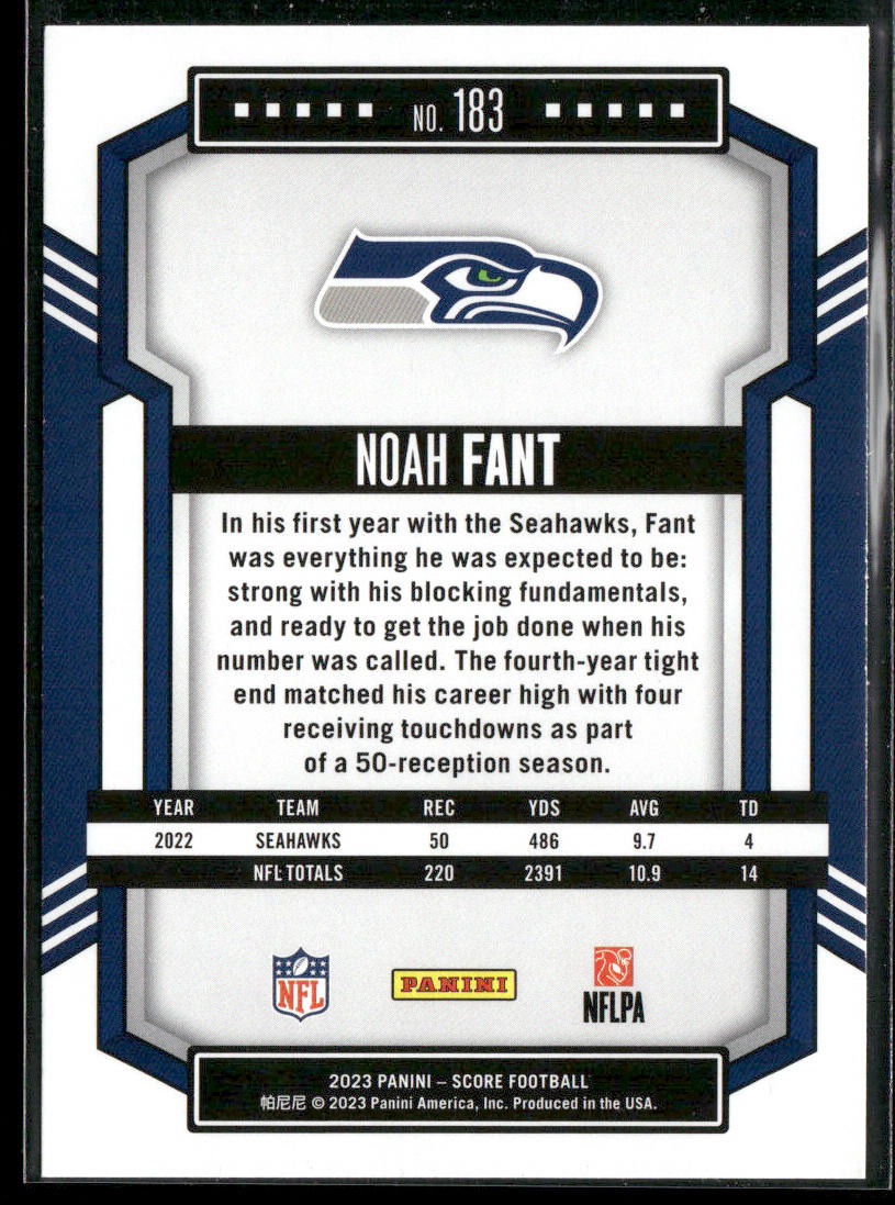 Noah Fant 2023 Score #183 Seattle Seahawks