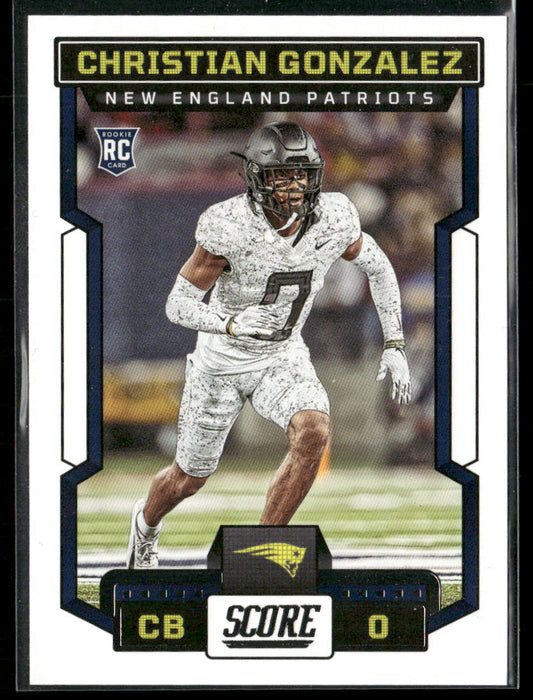 Christian Gonzalez 2023 Score #381 RC New England Patriots