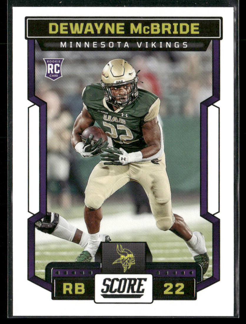 DeWayne McBride 2023 Score #333 RC Minnesota Vikings