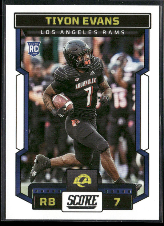Tiyon Evans 2023 Score #336 RC Los Angeles Rams