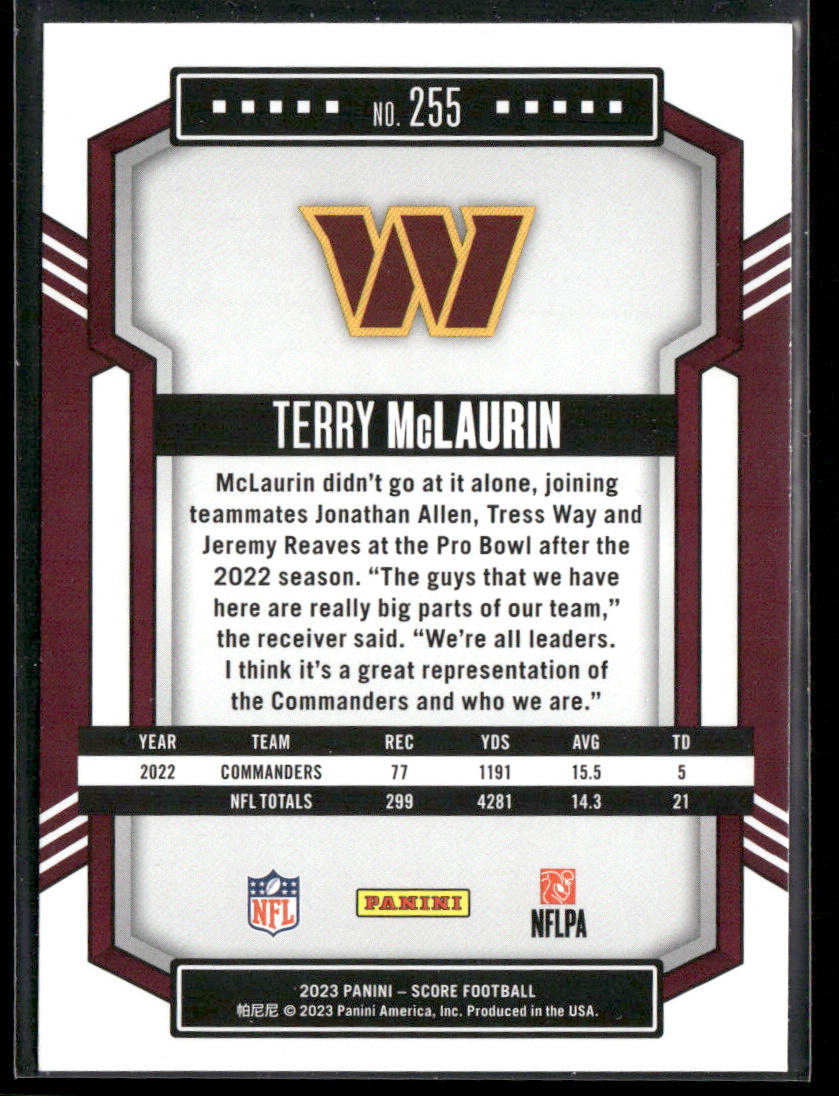 Terry McLaurin 2023 Score #255 Washington Commanders