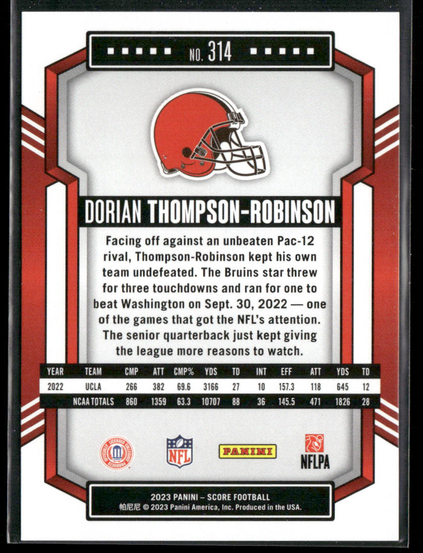 Dorian Thompson-Robinson 2023 Score #314 RC Cleveland Browns