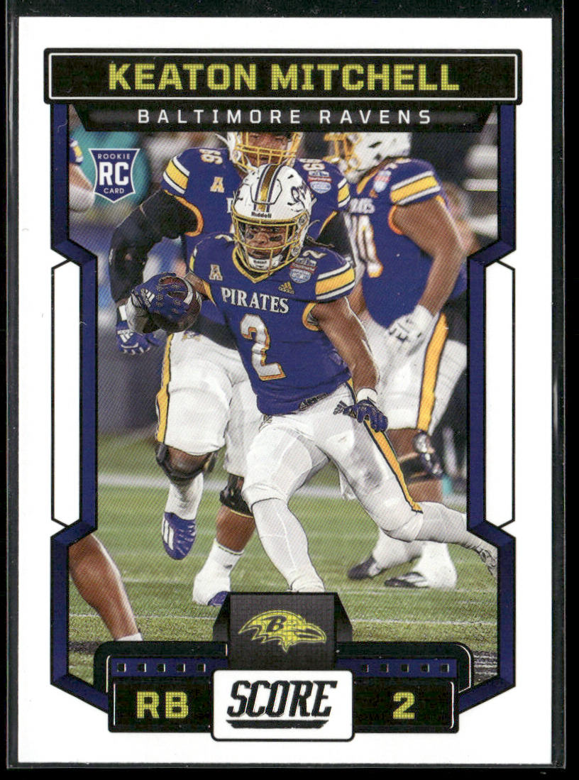 Keaton Mitchell 2023 Score #334 RC Baltimore Ravens