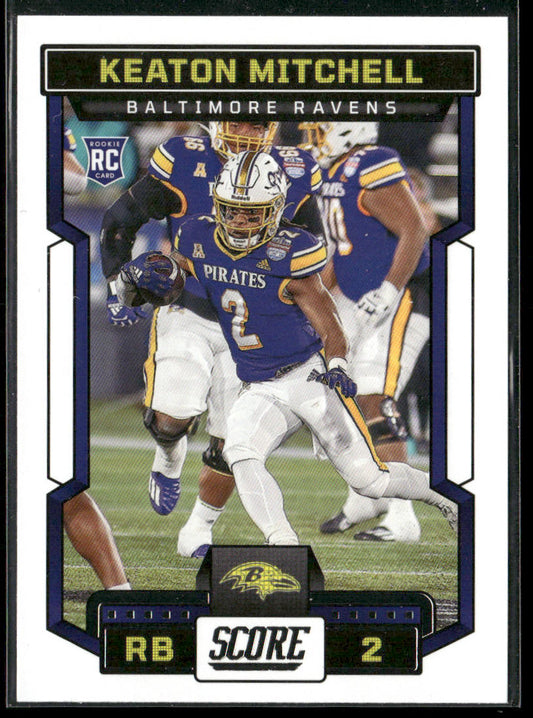 Keaton Mitchell 2023 Score #334 RC Baltimore Ravens