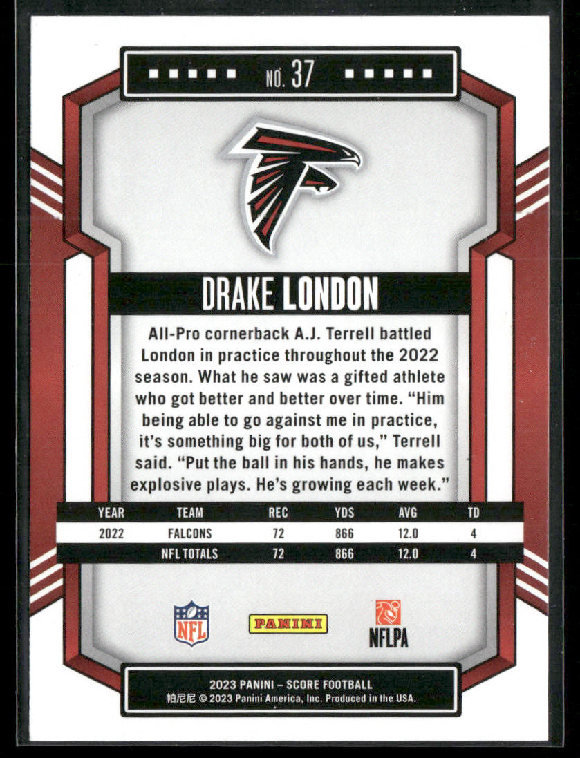 Drake London 2023 Score #37 Atlanta Falcons