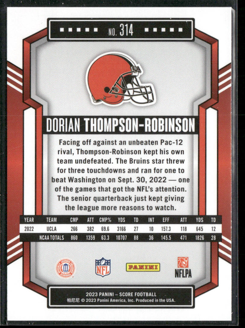 Dorian Thompson-Robinson 2023 Score Gold #314 Cleveland Browns
