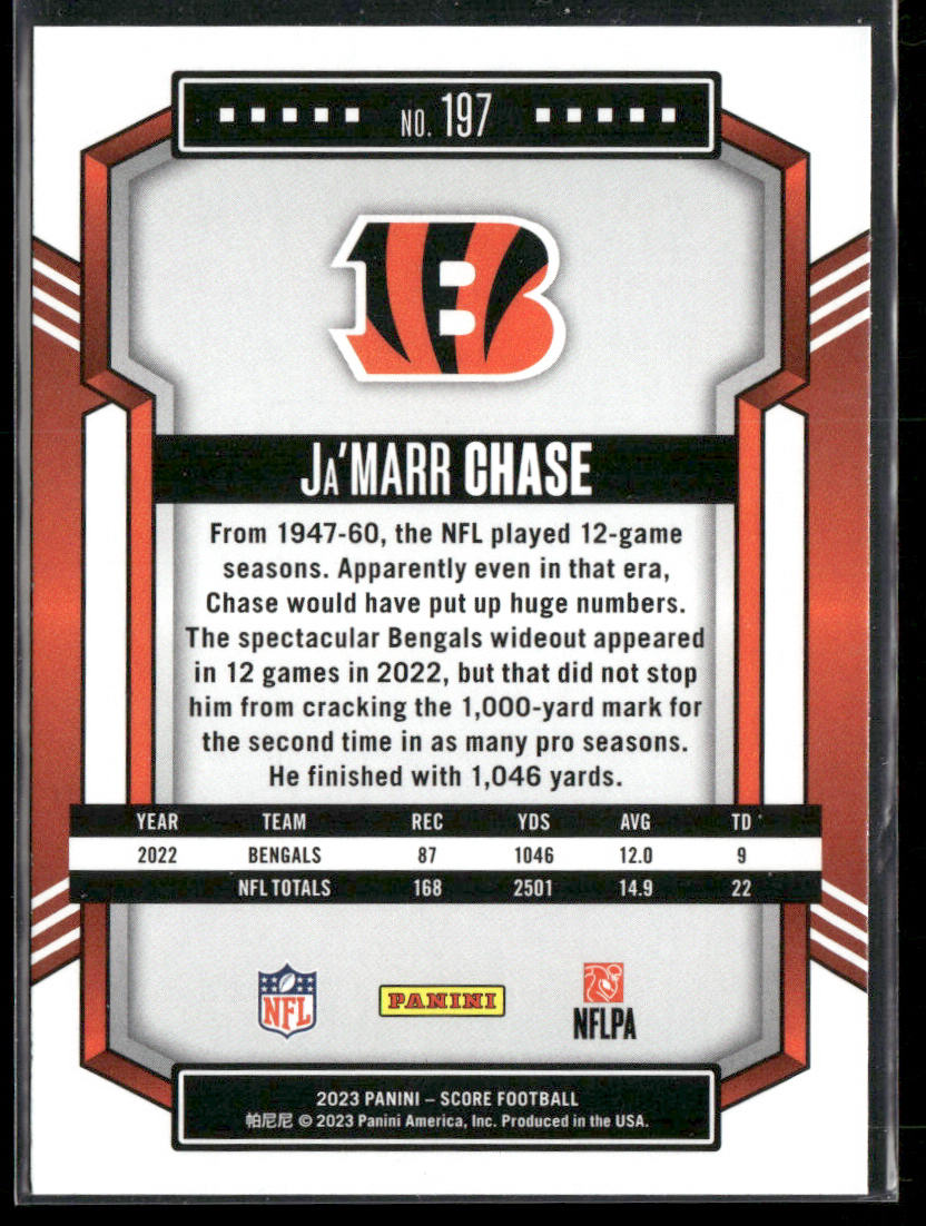 Ja'Marr Chase 2023 Score #197 Cincinnati Bengals