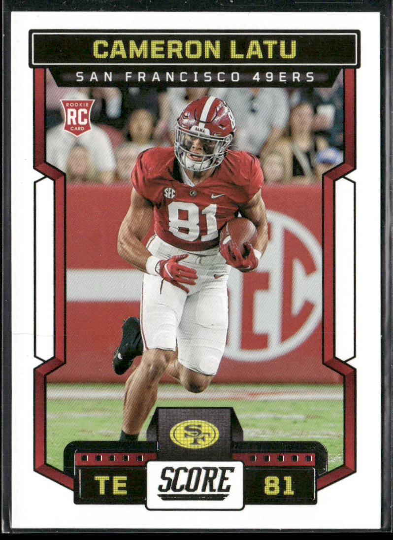 Cameron Latu 2023 Score #343 RC San Francisco 49ers