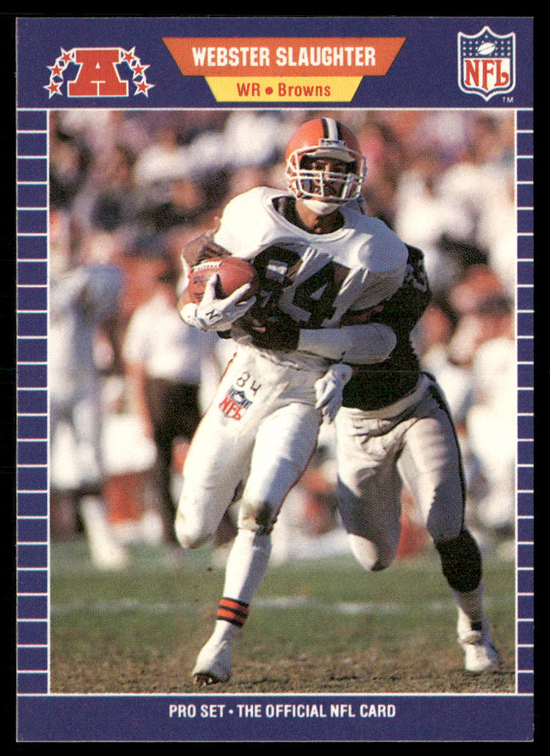 Webster Slaughter 1989 Pro Set #84 Cleveland Browns