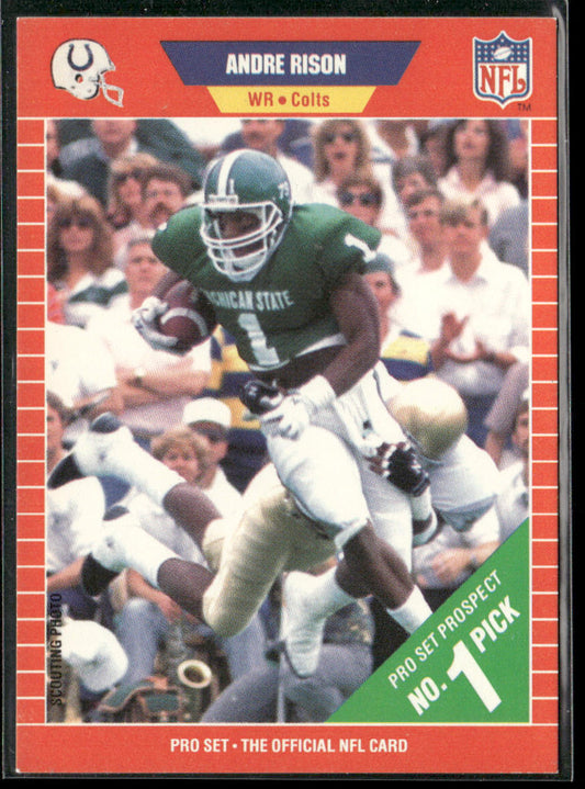 Andre Rison 1989 Pro Set #497 RC Indianapolis Colts