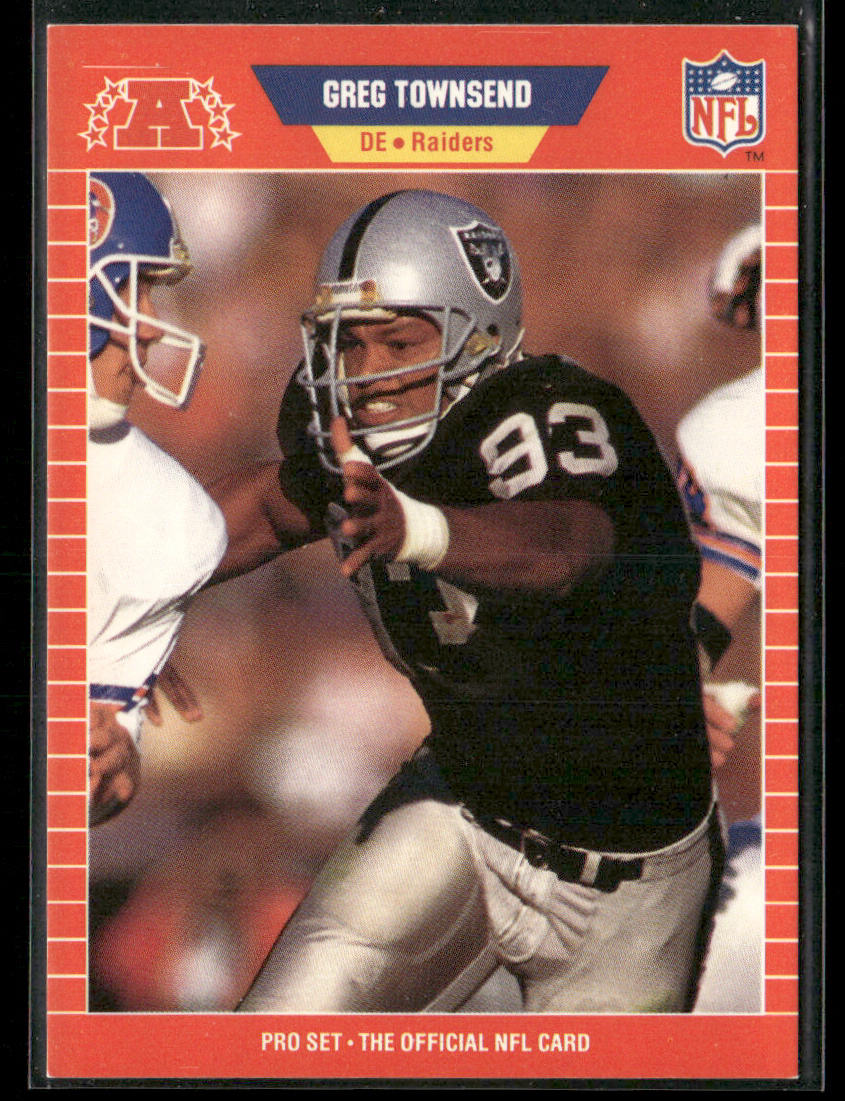 Greg Townsend 1989 Pro Set #463 Los Angeles Raiders