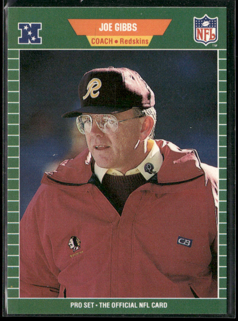 Joe Gibbs 1989 Pro Set #440 Washington Redskins