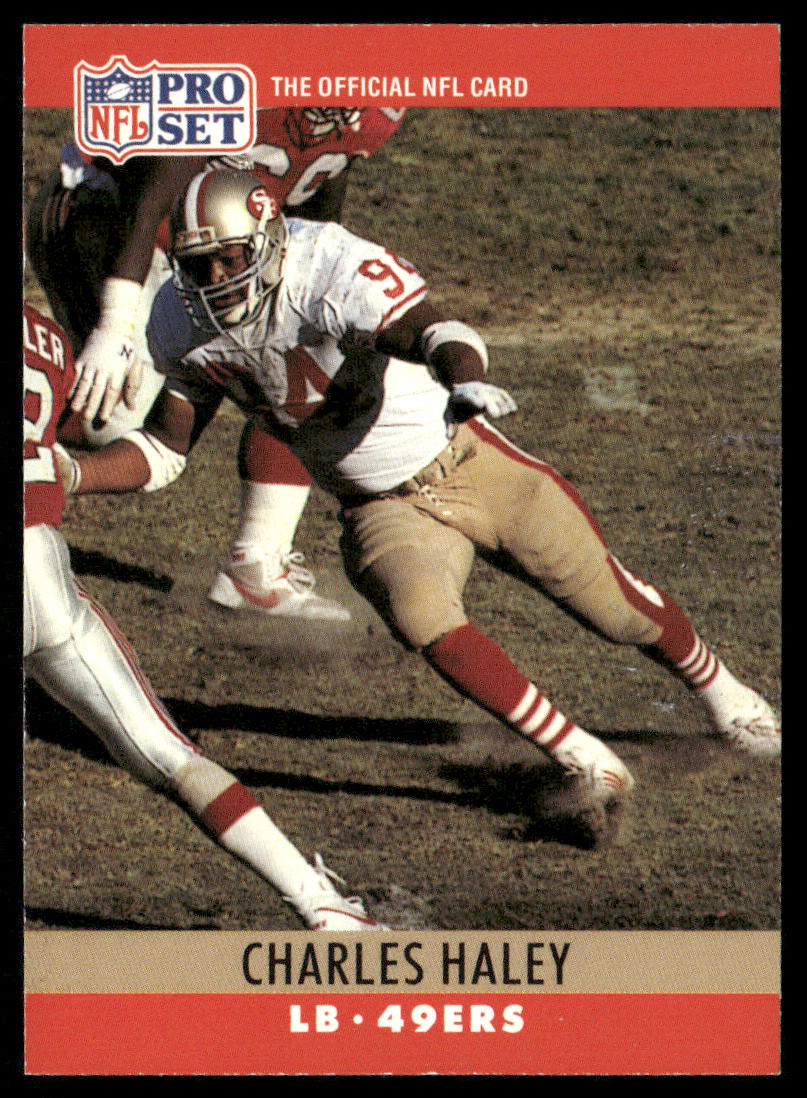 Charles Haley 1990 Pro Set #289b San Francisco 49ers