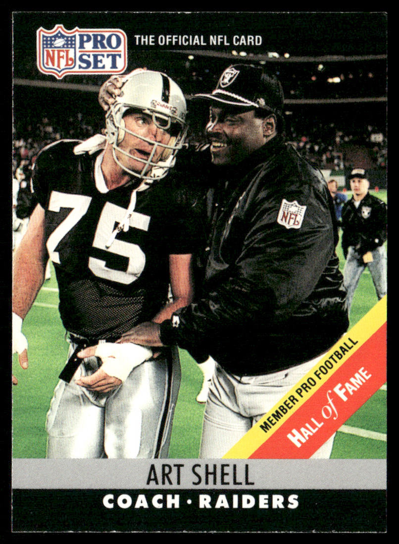 Art Shell 1990 Pro Set #161a Los Angeles Raiders