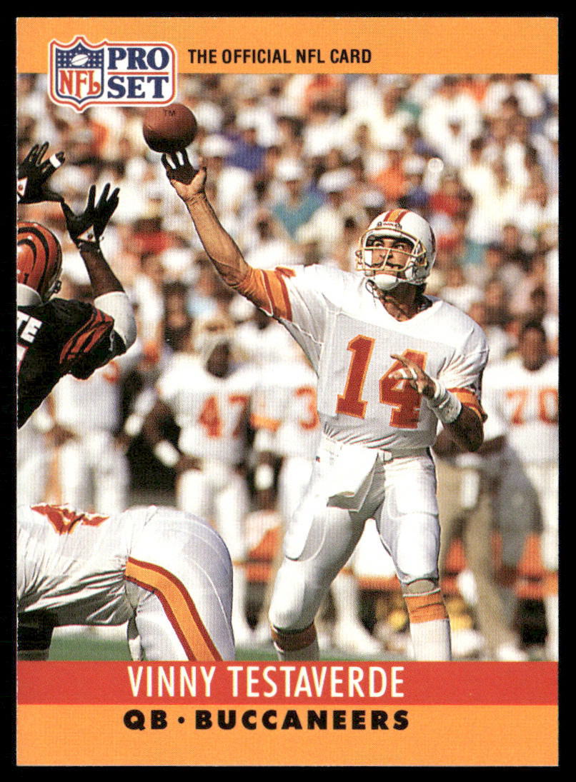 Vinny Testaverde 1990 Pro Set #318 Tampa Bay Buccaneers