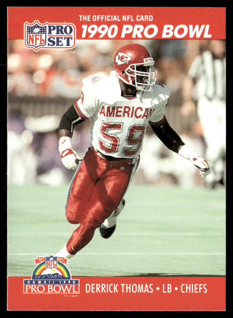 Derrick Thomas 1990 Pro Set #373 Kansas City Chiefs