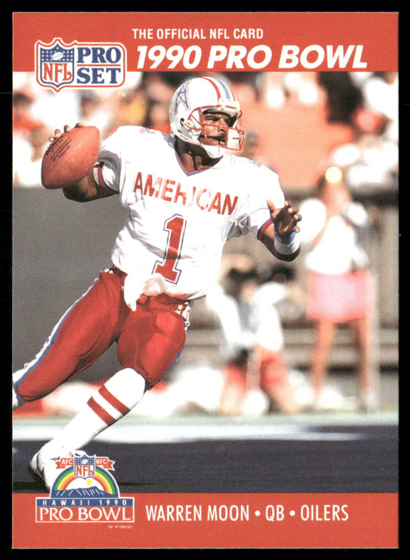 Warren Moon 1990 Pro Set #359 Houston Oilers