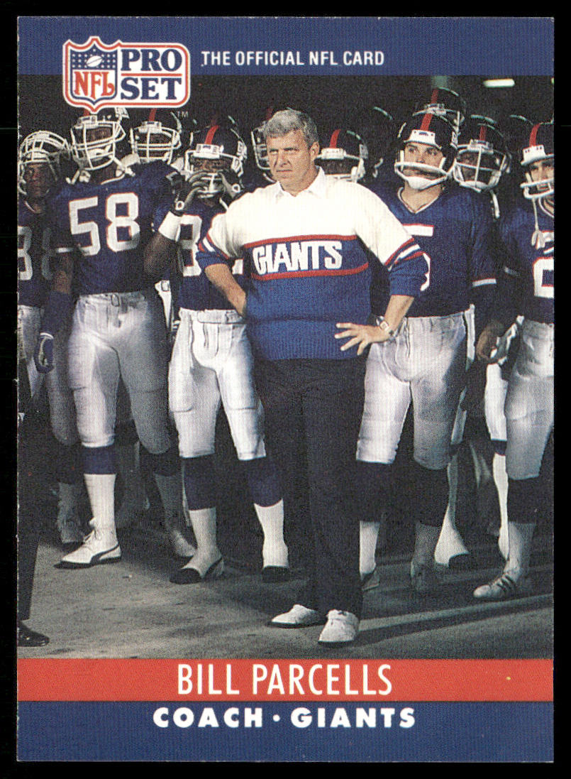 Bill Parcells 1990 Pro Set #232 New York Giants