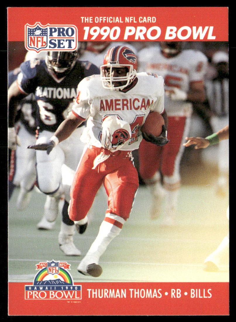 Thurman Thomas 1990 Pro Set #374 Buffalo Bills