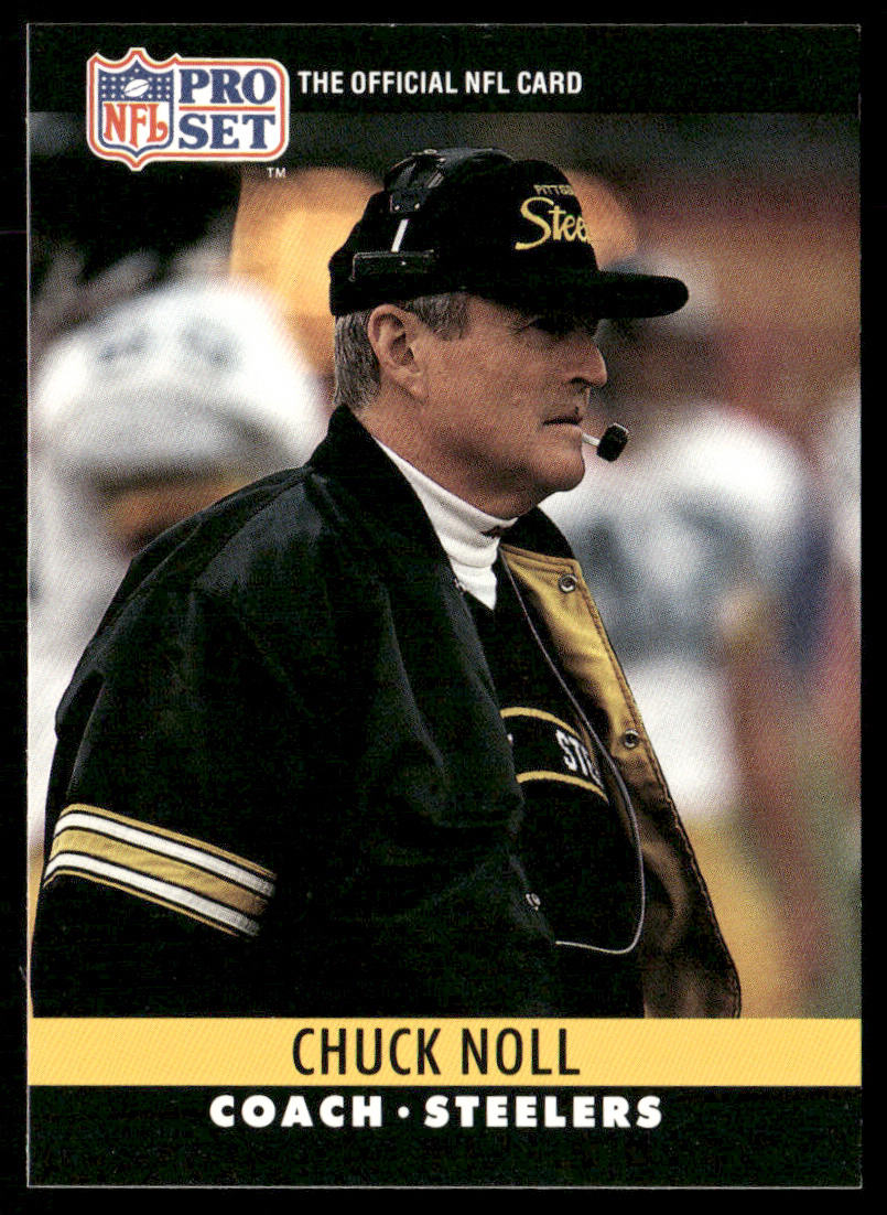 Chuck Noll 1990 Pro Set #275 Pittsburgh Steelers