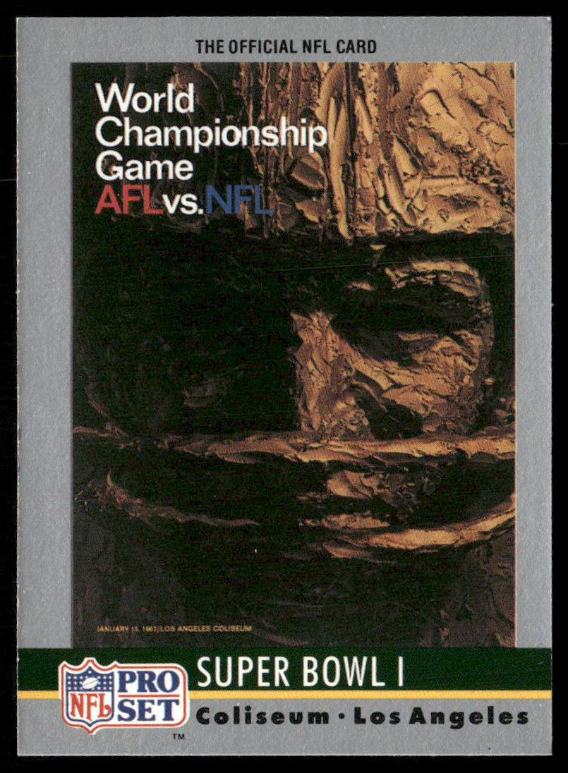 Super Bowl 1990 Pro Set Super Bowl Collectibles #1