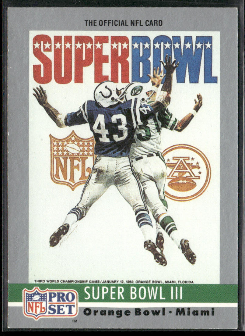 Super Bowl 1990 Pro Set Super Bowl Collectibles #3