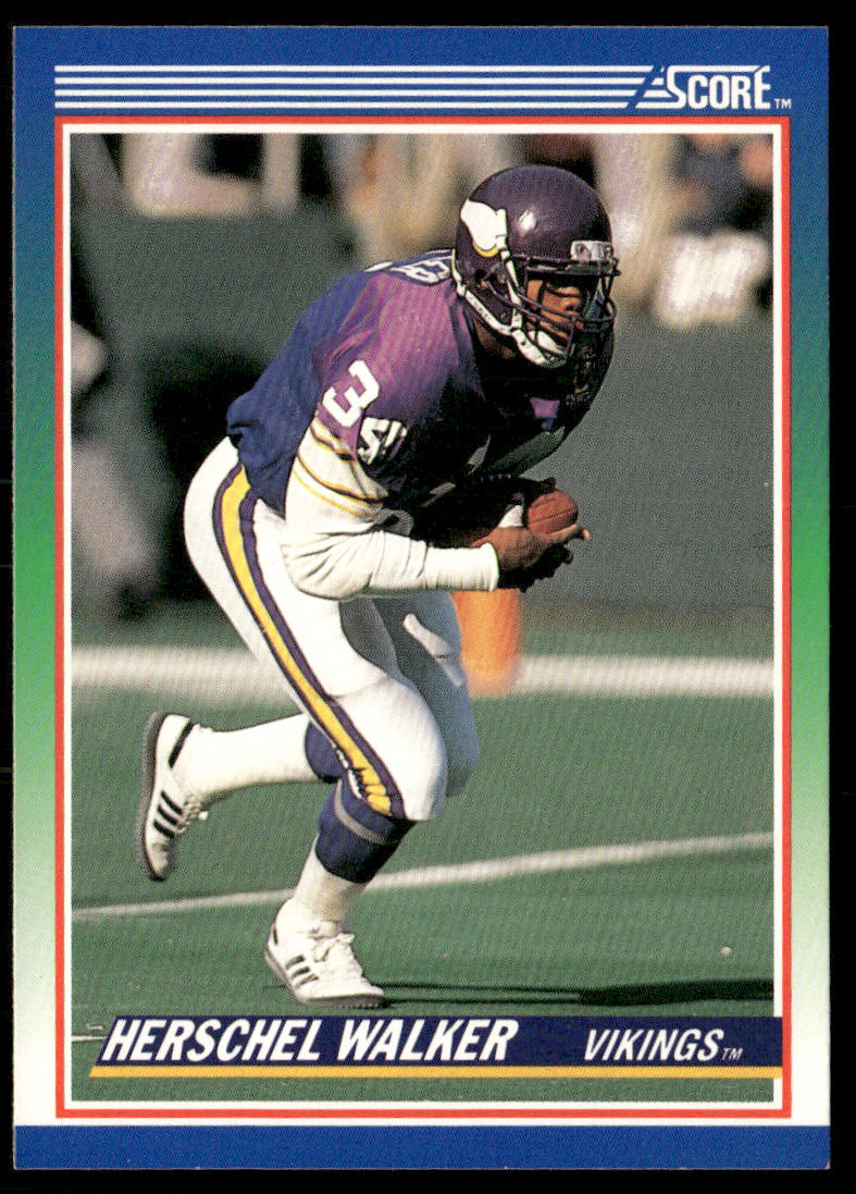 Herschel Walker 1990 Score #34 Minnesota Vikings