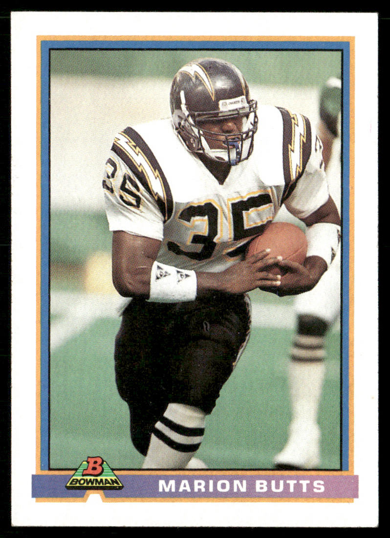 Marion Butts 1991 Bowman #451 San Diego Chargers