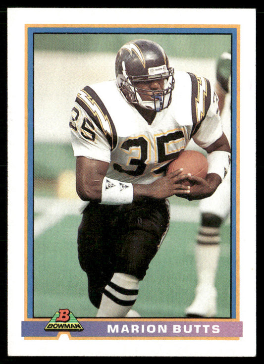 Marion Butts 1991 Bowman #451 San Diego Chargers