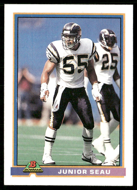 Junior Seau 1991 Bowman #455 San Diego Chargers