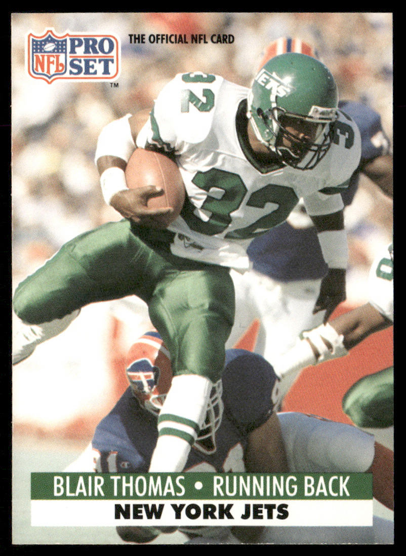 Blair Thomas 1991 Pro Set #250a New York Jets