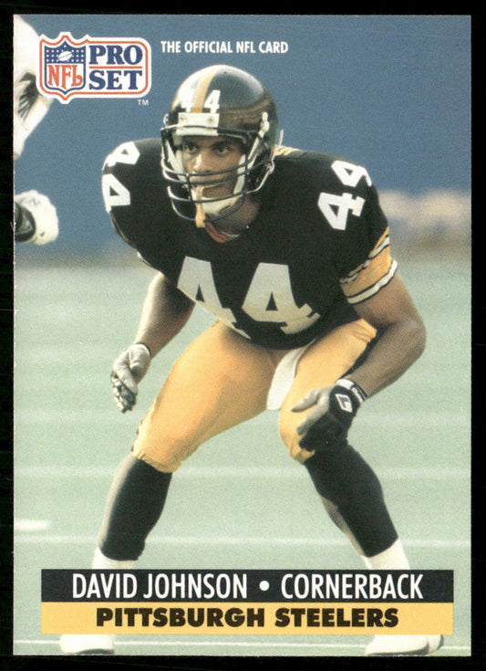 David Johnson 1991 Pro Set #276 RC Pittsburgh Steelers