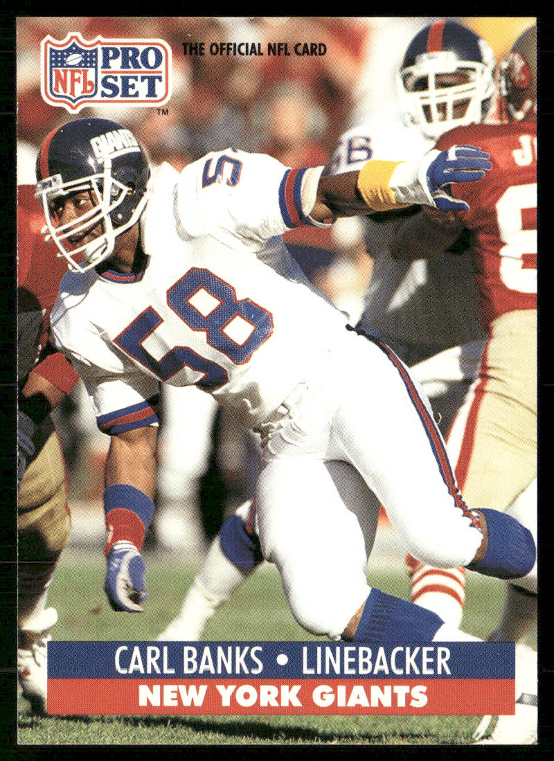 Carl Banks 1991 Pro Set #56 New York Giants