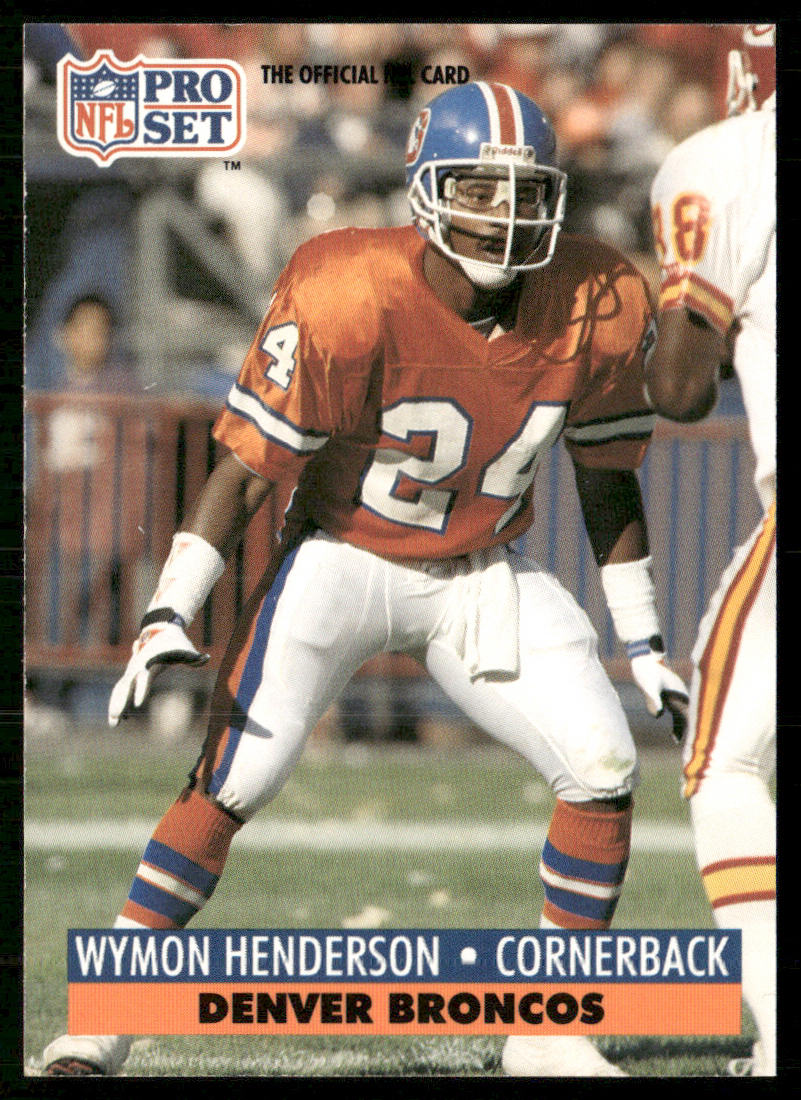 Wymon Henderson 1991 Pro Set #139 Denver Broncos