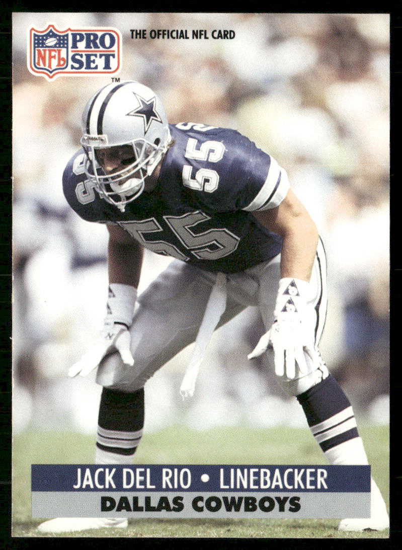Jack Del Rio 1991 Pro Set #129 Dallas Cowboys