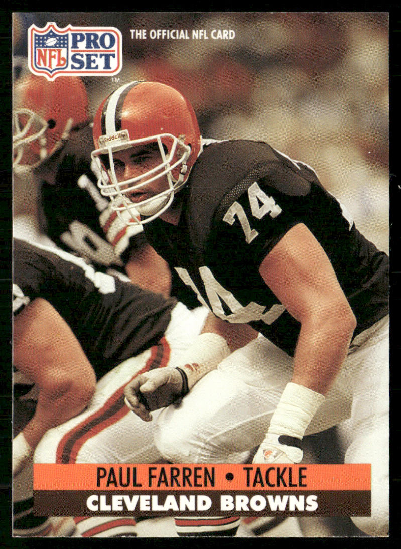 Paul Farren 1991 Pro Set #118 Cleveland Browns