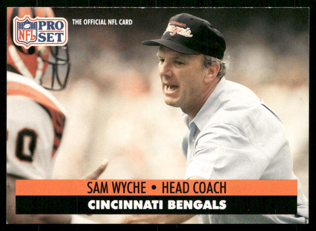 Sam Wyche 1991 Pro Set #117 Cincinnati Bengals