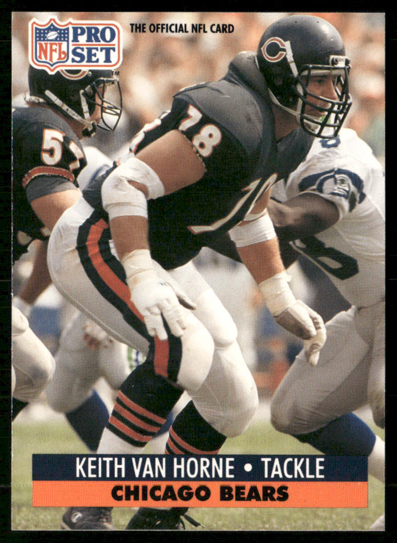 Keith Van Horne 1991 Pro Set #107 Chicago Bears