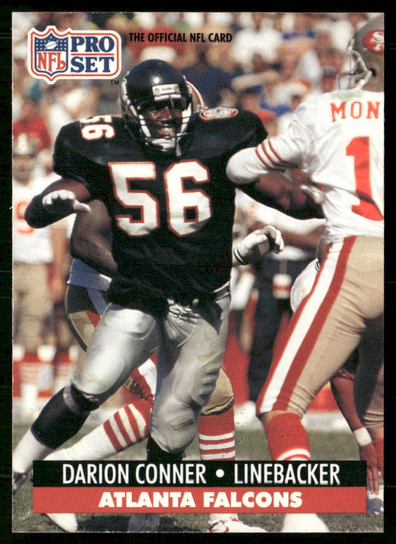 Darion Conner 1991 Pro Set #92a Atlanta Falcons