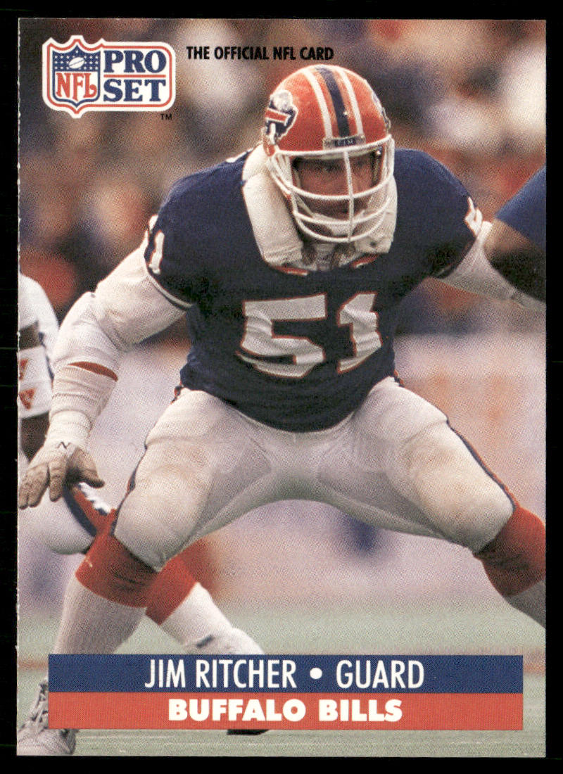 Jim Ritcher 1991 Pro Set #82 Buffalo Bills